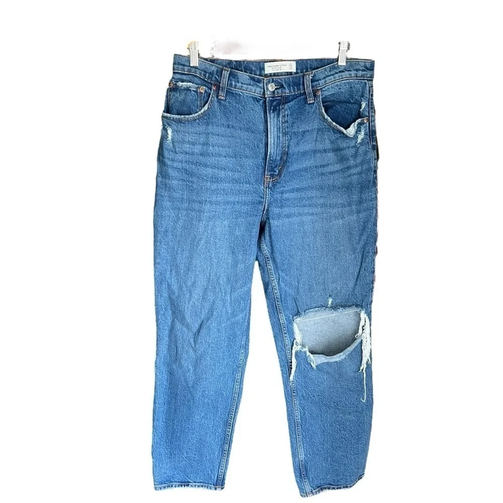 Abercrombie - Curve Love The Ultra High Rise 90s Straight Jean Sz 31/12S